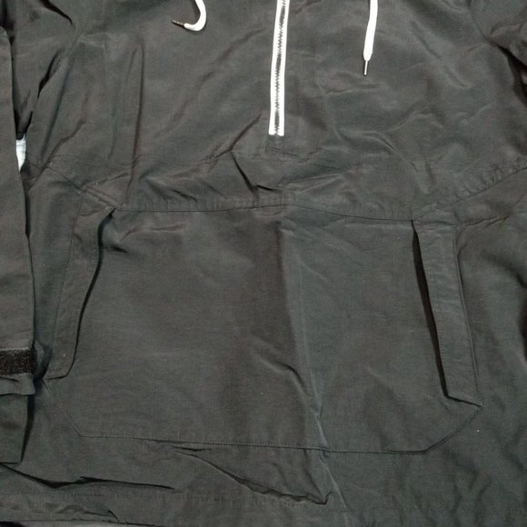 Swiss Tech Womens Jacket Windbreaker Black XL Kangaroo Pockets Liner Cinch Waist - Picture 3 of 15